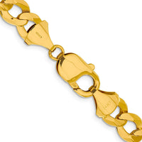 Load image into Gallery viewer, 10k 9.4mm Lightweight Flat Cuban Chain
