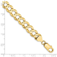 Load image into Gallery viewer, 10k 9.4mm Lightweight Flat Cuban Chain
