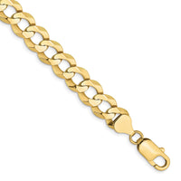 Load image into Gallery viewer, 10k 9.4mm Lightweight Flat Cuban Chain
