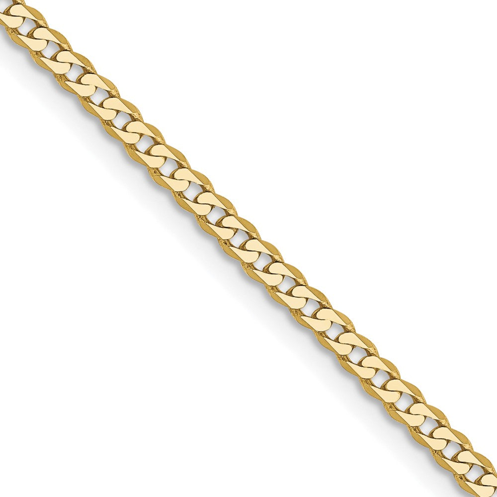 10k 2.2mm Flat Beveled Curb Chain