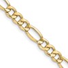 10k 8.5mm Semi-Solid Figaro Chain
