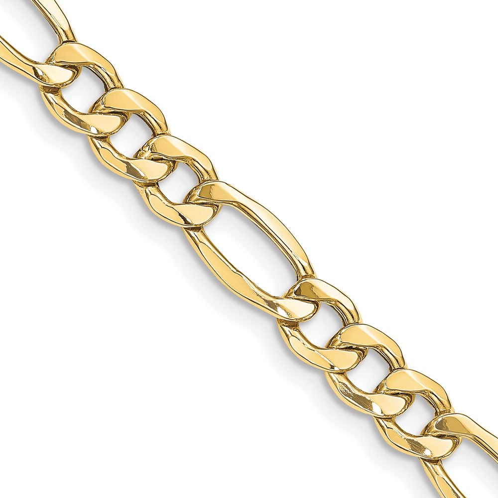 10k 8.5mm Semi-Solid Figaro Chain
