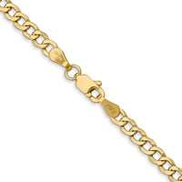 Load image into Gallery viewer, 10k 3.35mm Semi-Solid Curb Link Chain
