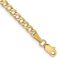 Load image into Gallery viewer, 10k 3.35mm Semi-Solid Curb Link Chain
