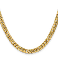 Load image into Gallery viewer, 10k 6mm Semi-Solid Miami Cuban Chain
