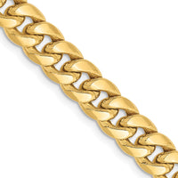 Load image into Gallery viewer, 10k 6.75mm Semi-Solid Miami Cuban Chain
