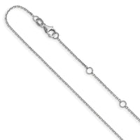 Load image into Gallery viewer, 10k WG .8mm D/C Round Cable 1in+1in Adjustable Chain
