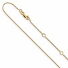 10k .8mm Baby Spiga 1in+1in Adjustable Chain