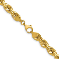 Load image into Gallery viewer, 10K 7mm Diamond-Cut Rope Chain

