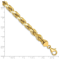 Load image into Gallery viewer, 10K 7mm Diamond-Cut Rope Chain
