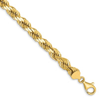 Load image into Gallery viewer, 10K 7mm Diamond-Cut Rope Chain
