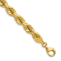 Load image into Gallery viewer, 10K 7mm Diamond-Cut Rope Chain
