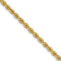 Load image into Gallery viewer, 10k 2.75mm Solid Regular Rope Chain
