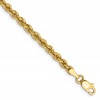 10k 3mm Solid Regular Rope Chain