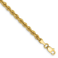 Load image into Gallery viewer, 10k 3mm Solid Regular Rope Chain
