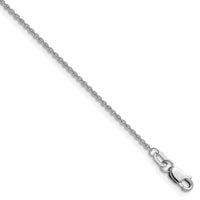 Load image into Gallery viewer, 10K White Gold 1.4mm Flat Cable Chain
