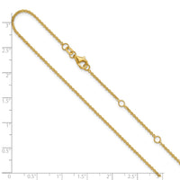 Load image into Gallery viewer, 10k 1.4mm Flat Cable 1in+1in Adjustable Chain
