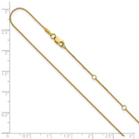 Load image into Gallery viewer, 10K .65mm D/C Spiga 1in+1in Adjustable Chain
