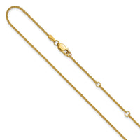 Load image into Gallery viewer, 10k 1.2mm Spiga 1in+1in Adjustable Chain
