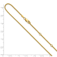 Load image into Gallery viewer, 10k 1.5mm Spiga 1in+1in Adjustable Chain

