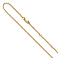Load image into Gallery viewer, 10k 1.5mm Spiga 1in+1in Adjustable Chain
