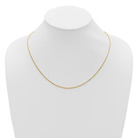 Load image into Gallery viewer, 10K Adjustable 1.3mm Singapore Chain
