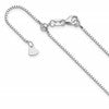 10K White Gold Adjustable 1mm Box Chain
