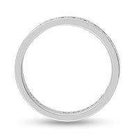 Load image into Gallery viewer, 14kt White Gold Womens Round Diamond Eternity Wedding Band 1 Cttw
