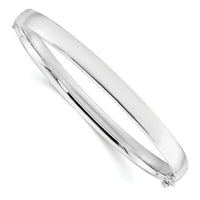 Load image into Gallery viewer, 10K White Gold 5.9mm Bangle

