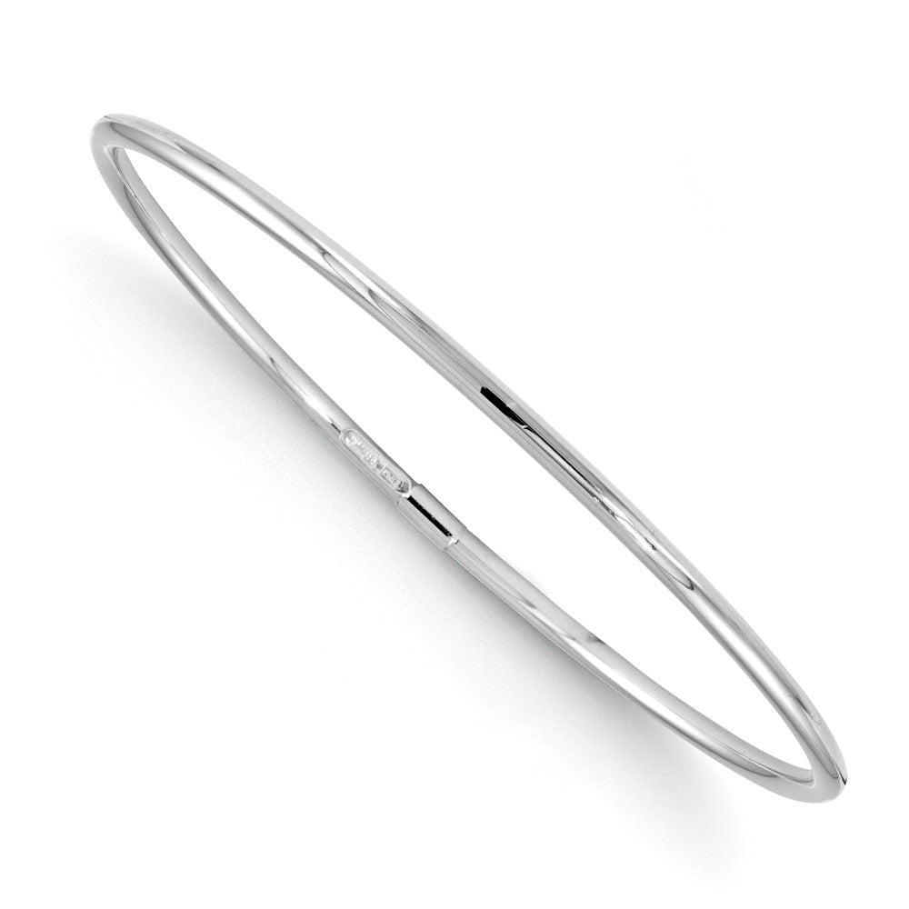 10K White Gold Slip-On Bangle