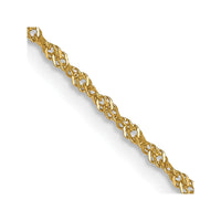 Load image into Gallery viewer, 14K 1mm Singapore with Spring Ring Clasp Chain
