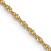 14K 1mm Singapore with Spring Ring Clasp Chain