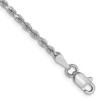 Load image into Gallery viewer, 14K White Gold 2mm Diamond-Cut Rope Chain
