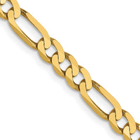 Load image into Gallery viewer, 14K 4mm Flat Figaro Chain
