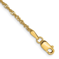 Load image into Gallery viewer, 14K 1.6 mm Singapore Chain Anklet

