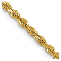 Load image into Gallery viewer, 14K 2.5mm Diamond-Cut Rope Chain
