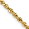 14K 2.5mm Diamond-Cut Rope Chain