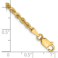 Load image into Gallery viewer, 14K 2.75mm Diamond-Cut Rope Chain
