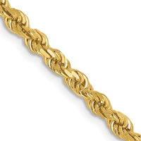 Load image into Gallery viewer, 14K 2.75mm Diamond-Cut Rope Chain
