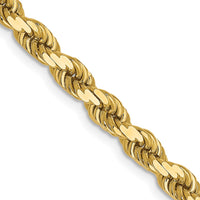 Load image into Gallery viewer, 14K 4mm Diamond-Cut Rope Chain
