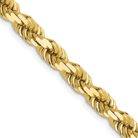 Load image into Gallery viewer, 14K 4.5mm Diamond-Cut Rope Chain
