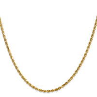 Load image into Gallery viewer, 14K 2.5mm Diamond-Cut Lightweight Rope Chain
