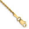 14K 1.6mm Solid Regular Rope Chain