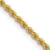 14K 1.6mm Solid Regular Rope Chain