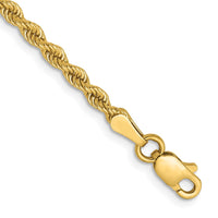 Load image into Gallery viewer, 14K 2.5mm Solid Regular Rope Chain
