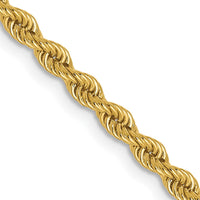 Load image into Gallery viewer, 14K 2.5mm Solid Regular Rope Chain

