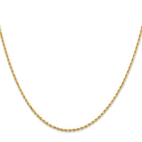 Load image into Gallery viewer, 14K 1.3mm Diamond-Cut Rope Chain
