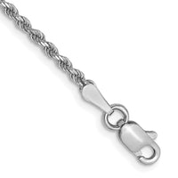 Load image into Gallery viewer, 14K White Gold 1.75mm Diamond-Cut Rope Chain
