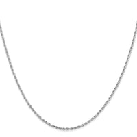 Load image into Gallery viewer, 14K White Gold 1.3mm Diamond-Cut Rope Chain
