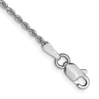 Load image into Gallery viewer, 14K White Gold 1.3mm Diamond-Cut Rope Chain

